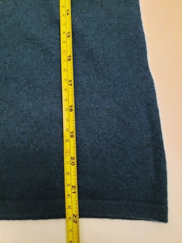 Lord & Taylor Cashmere Turtleneck Teal Green Pullover Sweater Size PS NWT - Picture 6 of 10