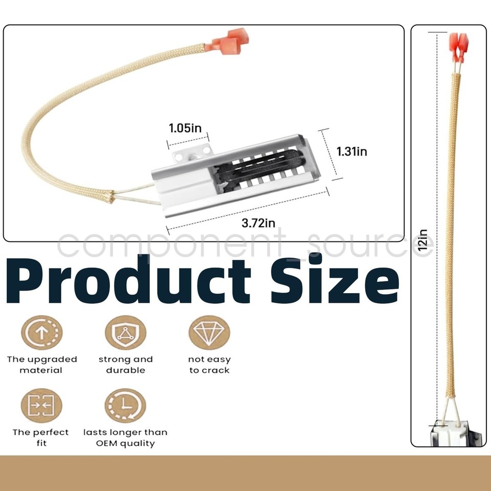 New Gas Range Oven Ignitor for Thor DVTH-5310 DVTH-5316 DVTH-5319 HRG ...