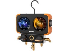 NAVAC N2DX - Flex-X Manifold Gauge (Digital Display, HD Color Graphic Interface,