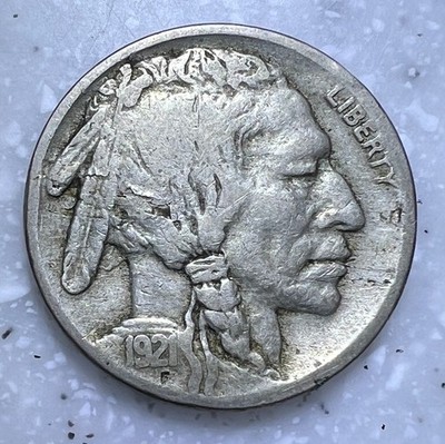 1921-S  Buffalo Nickel - F/VF - Nice Coin!!