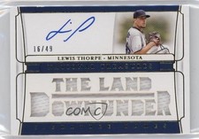 2020 Panini National Treasures Signature Names Gold 16/49 Lewis Thorpe Auto 14rb