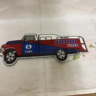 VINTAGE STYLE 12” HOOD TIRES SERVICE PORCELAIN SIGN CAR GAS OIL TRUCK T-59