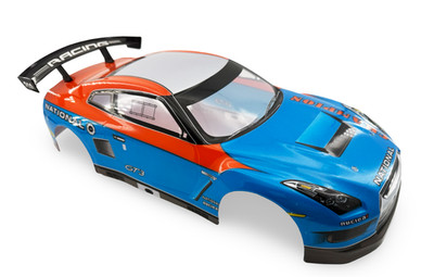 Racing Style Painted Body Shell with Spoiler for 1/10 On-Road RC Drift Car