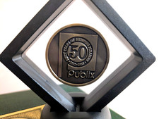 Vintage 1980 Publix 50th Anniversary Commemorative Token & Display – Charity Vintage 1980 Publix 50th Anniversary Commemorative Token & Display – Charity