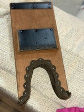 Used Wooden Boot Jack with Leather Padding
