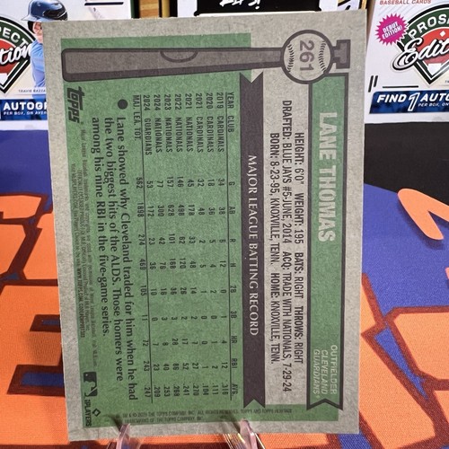 2025 Topps Heritage - #261 Lane Thomas Chrome - Picture 2 of 10