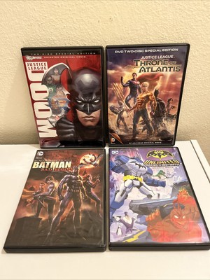 DC 4 DVD Animated Lot - Batman Mechs Mutants, Bad Blood, Justice League Doom