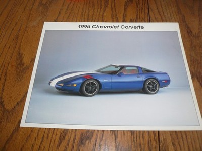 1996 Corvette Sales Brochure/Flyer - Vintage - Double Sided