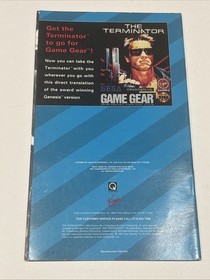 The Terminator (SEGA CD) Manual Only w/ Reg. Card Great Condition No Game