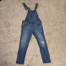 Levi's Women's Denim Jean Bib Overalls Medium Wash, Size Medium, Straight Leg