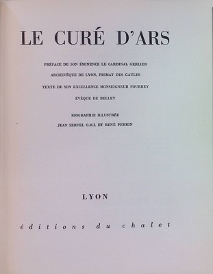 Le Curé d'Ars Belley, Fourrey Éveque de:
