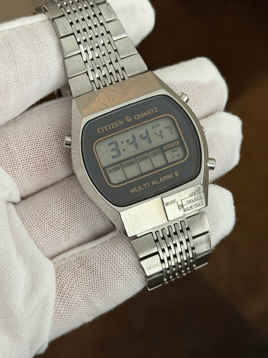 Rare Vintage Citizen Multi Alarm II 40-1510 Men's Digital Sports