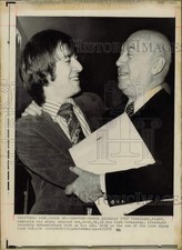 1971 Press Photo Movie producer Otto Preminger & his adopted son Erik, New York