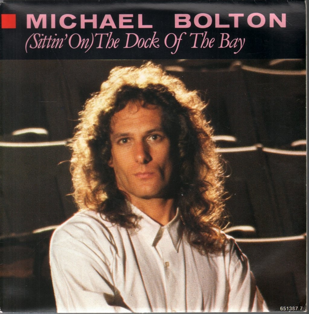 Michael Bolton Dock of the Bay 7"" vinyl Netherlands Cbs 1987 7"". slight mottling