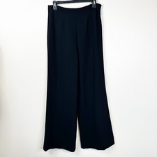 Ralph Lauren Collection Purple Label Pants Size 10 Vintage Wool Wide Leg Black