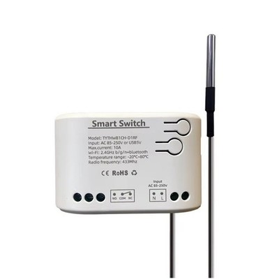 Tuya Smart Life WiFi-Schalterrelais Temperatur-Monitor Thermostatsensor Pas4353