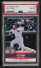 2014 Brandt Iowa Cubs Javier Baez Javy Baez #8 PSA 8 2u3