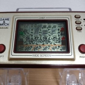 NINTENDO GAME AND & WATCH Chef Wide Screen 1981 tested very good free shipping