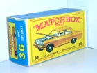 Original E4 Box for Lesney Matchbox #36c Opel Diplomat gold