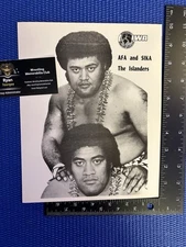 Wild Samoans IWA Wrestling official original promo photo WWF 70’s Afa Sika