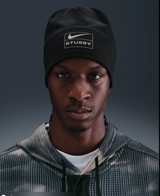Nike Peak Beanie Black skull cap 黒 新品未使用 Nike x Stussy Skull Cap Black Beanie Hat Streetwear Unisex
