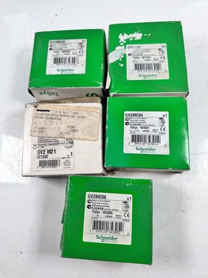 Lot Schneider Electric GV2ME06 + GV2ME04 + GV2L07 + GV2ME32 + GV2M21