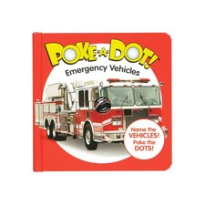 Melissa Doug Children s Book Poke-a-Dot: Emergency Vehicles Board B...