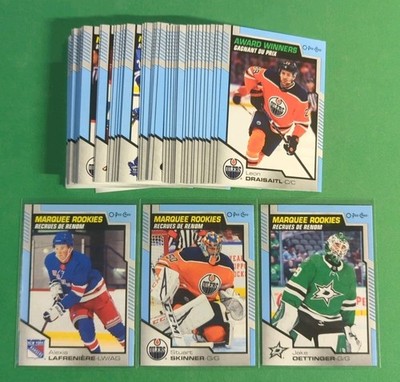 2020-21 UD O-Pee-Chee Update Base & Marquee Rookies BLUE *50 Card Complete Set*