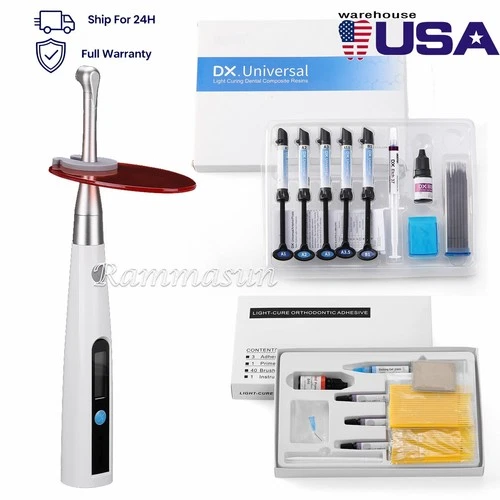 Dental LED Curing Light /Light Cure Composite kit bonding Bracket adhesive