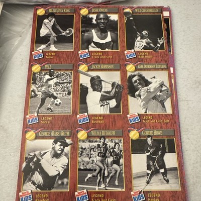 1990 Sports Illustrated For Kids Legend JACKIE ROBINSON, BABE RUTH, PELE, 