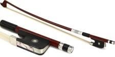 Carbon Pernambuco Hybrid French Double Bass Bow, Full-lined Nickel - 3/4