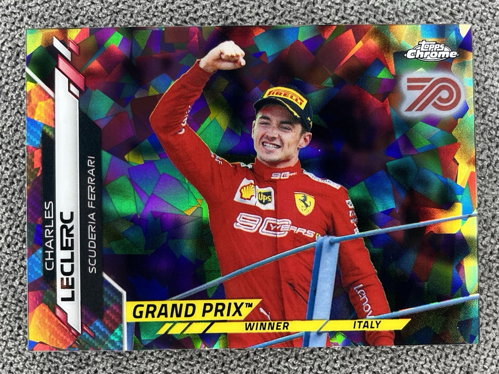 2020 Topps Chrome F1 Charles LeClerc Sapphire 70th 19/70 #146
