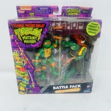 2023 Playmates Mutant Mayhem TMNT Mikey Leatherhead Battle Pack  Sealed