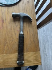 VINTAGE Estwing Stacked Leather Handle Claw Hammer