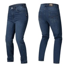 RICHA LADIES ESTELLE BF FIT JEAN DARK BLUE MOTORYCYCLE TROUSER AA RATED D3O