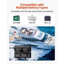 Marine Battery Charger 2Bank 5A 12V Onboard Boat Charger IP68 Waterproof