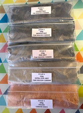 STONE TUMBLING GRIT PACK  5 STAGE SILICON CARBIDE AND CERIUM OXIDE *5* STAGE KIT