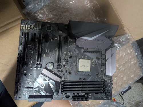 Asus strix x370-f gaming motherboard (untested ryzen 7 5700g processor included)