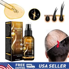 Biotin Hair Growth Spray Anti Hair Loss Fast Regrowth Scalp Treatment Serum