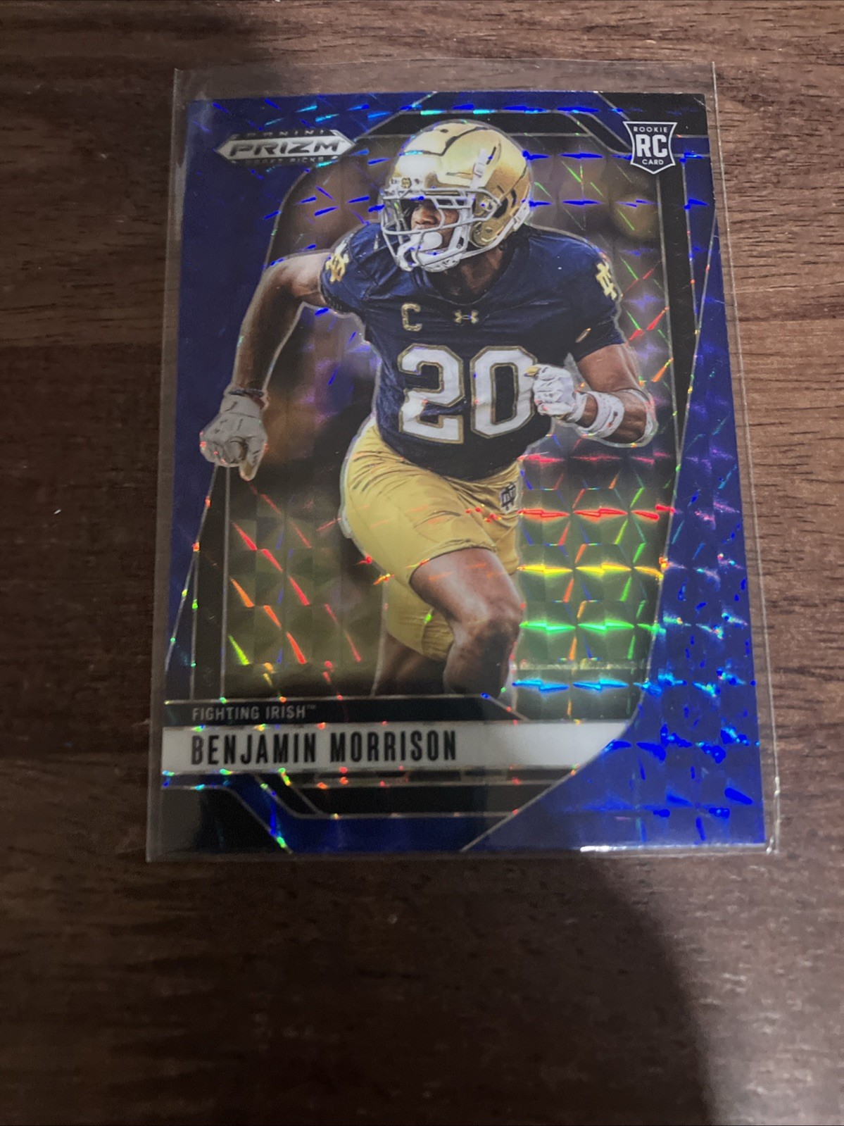 Benjamin Morrison Panini Prizm Draft Picks #75 Blue Wave