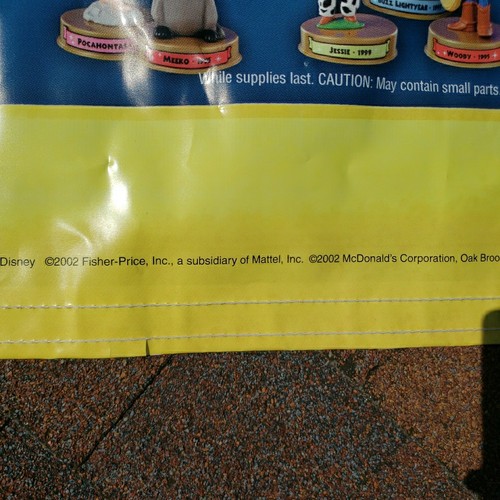 Vintage McDonalds 2002 100 Jahre Disney Magic Banner Warnung - Bild 5 von 18