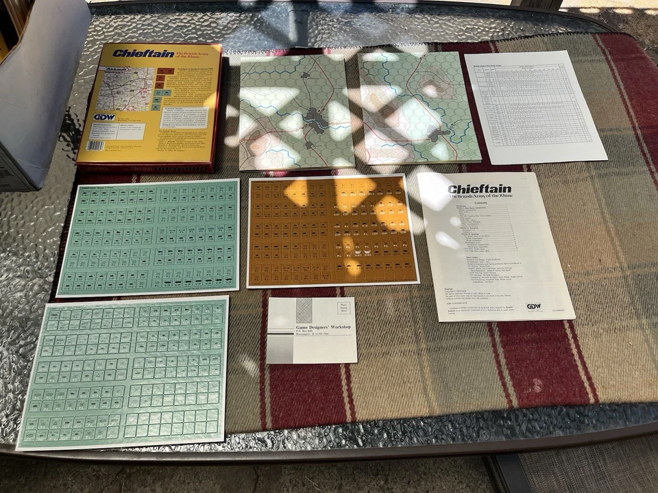 GDW Chieftain board game. Unpunched and complete. Assault Series Module. - Image 2 of 4
