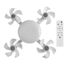 Ceiling Fan Light E27 LED 60W Drone Shaped Remote Control Dimmer Function I4T4