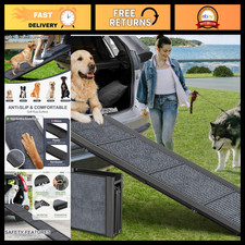 Foldable Dog Ramp for Car  Truck - 63" L x 17" W Pet Access Ramp