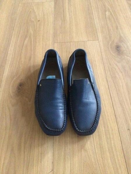 Men Aldo Brue Loafers Navy Leather 43.5