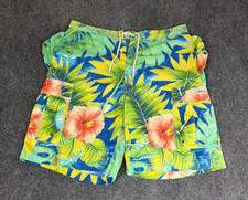 VINTAGE Polo Ralph Lauren Multi-Color Floral Paisley Cotton Cargo Shorts 36 RARE