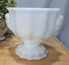 E. O. BRODY CO. Milk Glass Footed Bowl J-2537 USA Vintage Classic