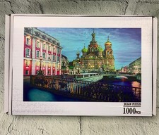 1000 Piece Jigsaw Puzzles for Adults Families Kids Waterfront Town Christmas