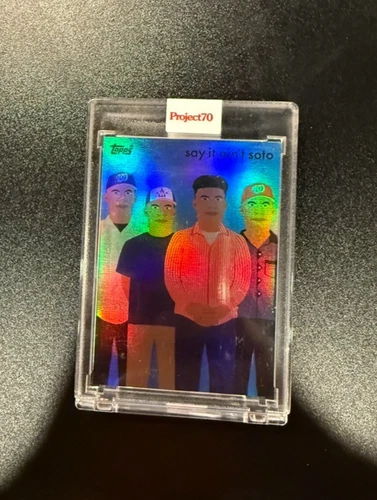 Juan Soto Topps Project 70 Card 643 by Keith Shore LE RAINBOW FOIL 51/70 WEEZER