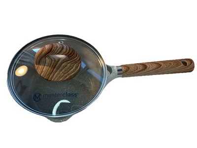 Masterclass Premium Cookware Speckled Green 6.5'' Pan Pot + Lid Pour Spout